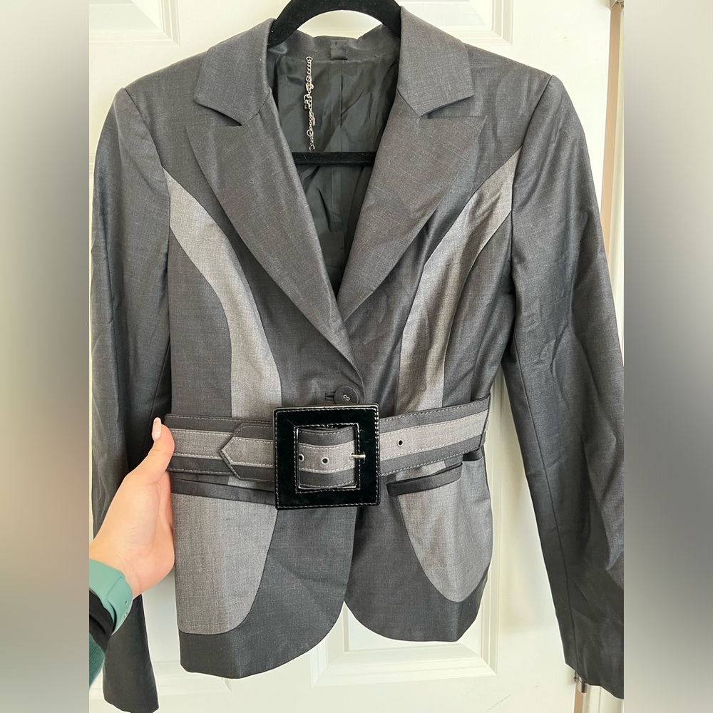 Blazer top with matching belt